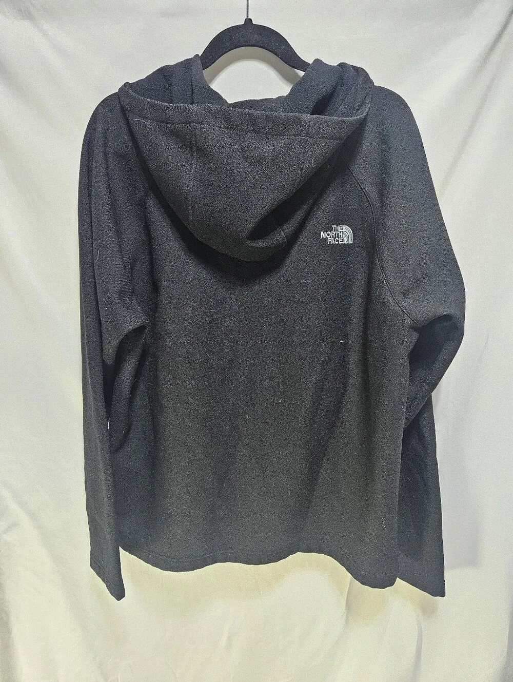 The North Face XL Black Fleece Jacket Full Zip Hooded Soft Shell Men's